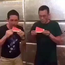 搞笑吃瓜视频大口吃,大口吃瓜，笑料连连