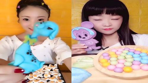 花吃美少女直播吃小瓜,小瓜美食盛宴